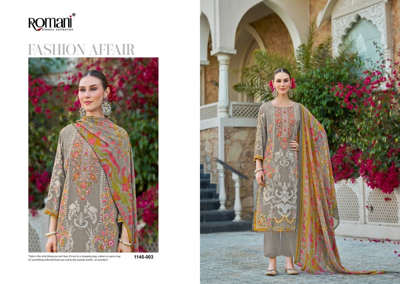 AARZU VOL 31 by ROMANI 1145 001 TO 1145 008 Series Beautiful Festive Suits Stylish Fancy Colourful Casual Wear & Ethnic Wear Soft Cotton Print Dresses At Wholesale Price